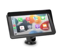CarPlay Voiture, Portable CarPlay & Android Auto sans Fil, 7 Pouces Ecran Tactile,Autoradio Portable avec Assistant Vocal et Fonction d'appel, adapté à Divers Véhicules(7 Pouces)