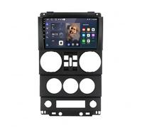 Carplay Voiture pour Jeep Wrangler Unlimited 3 JK 2008-2010 HD Écran Tactile, FM Radio/Charge/Mic/USB/Aux/Type C/Commande Vocale/Caméra de Recul/Mirror Link Autoradio, 8 Nuclear 6G+128G