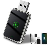 Carplay Wireless Adapter for iPhone with USB & USB-C/Type-C Extension Cable,Converts Wired Carplay to Wireless for Cars with iPhone iOS 10+