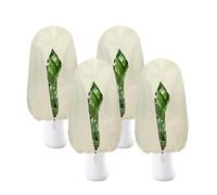 CarPlusStudio Lot de 4 Housses d'hivernage pour Plantes 80 x 100 cm, Protections Contre Le Gel avec Fermeture éclair, voiles de Protection réutilisables pour Arbres et Plantes en Pot