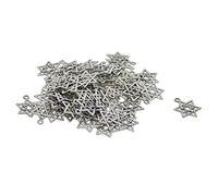 CarpNettore 50 Pièces Pendentif Charm Connecteur Alliage Ancien pour Création Bijoux DIY et Accessoires Colliers Adapté Fabrication Artisanale Usage
