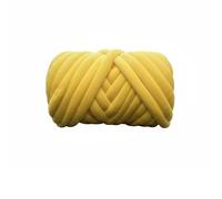CarpNettore Diy Fil Chenille Tube Tricot Polyester Velours Doux et Volumineux Conception sans Couture Convient pour Débutant Création Manuelle Décoration, Yellow, 100G