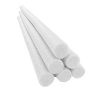 CarpNettore Ensemble de 6 Cylindres pour Loisirs Créatifs, Tiges de Fleurs Rondes, Longs Tubes, Artisanat pour Noël, Blanc