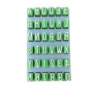 CarpNettore Ensemble de Tampons Alphabet, Moulage Alphabet Fait Main, Tampons à Argile pour Lettres, Tampons En Argile pour La Fabrication de Poterie à Domicile, Majuscule