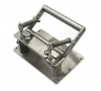 CarpNettore Éplucheuse de Cuir Outil de Parage Machine à Dégrossir Coupeuse à Épaisseur Dispositif de Séparation Réglable pour Régulières et Arêtes Lisses, Argent, Poignée Ronde En Cuir