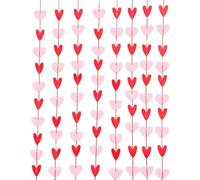CarpNettore Guirlande de 8 Cœurs En Feutrine, Décoration de Fête, Bannière Décorative, Rideau de Porte de Mariage, Réutilisable, Idéale pour Les Célébrations, 80 pièces
