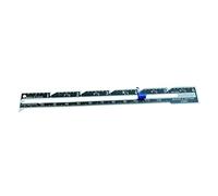 CarpNettore Jauge de Couture Métal Plastique Règle Fixe Multiple Guide de Patchwork Gradué Double Unité Centimètre Pouce avec Curseur Adapté à la Confection de