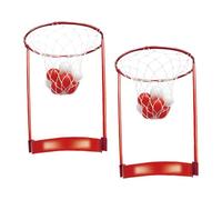 CarpNettore Panier de Basket-Ball à Fixer sur La Tête, Bandeau Ajustable avec Ballons, Jeu de Société Portable et Amusant pour Enfants et Bureaux, 2 Paniers