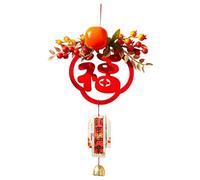 CarpNettore Pendentif Décoratif Suspendu pour Le Nouvel An Chinois 2026, Ornement Idéal pour Les Fêtes D'année Au Bureau Ou dans Une Chambre, Personnage Fu