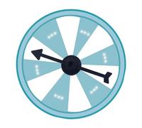 CarpNettore Roulette Murale Portable, Plateau Tournant, pour Jeux de Hasard, pour Pubs, Carnavals, Supermarchés, Fêtes, Style E