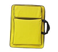CarpNettore Sac à Dos pour d'art, Carnet de Croquis, Compartimenté, en Tissu Oxford Résistant, Idéal pour Les Enfants, Les étudiants et Les Activité, Jaune