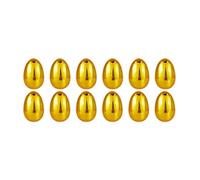 CarpNettore Œufs de Pâques Dorés à Remplir, œufs de Pâques à Garnir, Fournitures pour La Chasse Aux œufs de Pâques, Activités D'entreprise, Friandises à Rempl, 12 Pièces