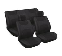 Carpoint Housses de sièges - Jeu universel 6 pièces - Noir - Non compatible airbag