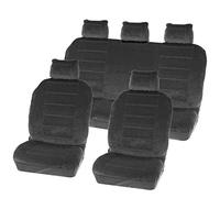 Carpoint 0310313 Jeu de Couvre-Sièges 9 Pièces 'Washington' Gris, Compatible Airbag avec arrière Fractionnable