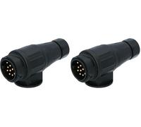 Carpoint 0429512 Prise de remorque mâle 13 broches (Lot de 2)