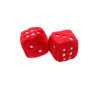 Carpoint Désodorisant Dés en peluche 0510079 6x6x6 cm avec cordelette Rouge