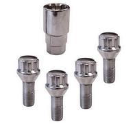 Carpoint Écrous antivol conique Modèle A M12 x 1,25 x 26 mm Chrome - lot de 4