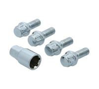 Carpoint Écrous antivol conique Modèle A M12 x 1,25 x 26 mm Chrome - lot de 4