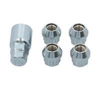 Carpoint CARPONIT Écrous antivol coniques Modèle E M12 x 1,25 Chrome - 4 pièces