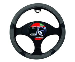 Carpoint 2510086 Couvre Volant Silverstone Gris/Noir