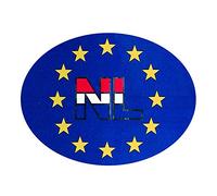 Carpoint - Autocollant Europe NL - 11,2x8 cm - 20 Pièces - Blanc