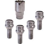 Carpoint boulons de roue antivol M12 x 1,5 L26 ampoule 4 pièces Argent G