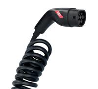 Carpoint Câble de Charge à Spirale pour véhicule électrique Type 2>2 16 AMP monophasé 6 mètres