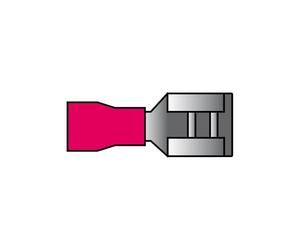 Carpoint Cosses Plates Femelles 541 Blister Rouge 10-pièces