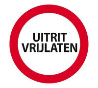 Carpoint Panneau libérer la Sortie 'Uitrit Vrijlaten' Ø 24cm
