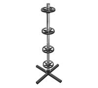 arbre à jante avec couvercle 101 cm aluminium noir/argent