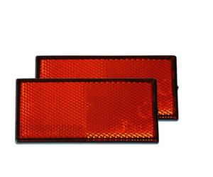 Carpoint Réflecteur rectangulaire Lot de 2 Autocollant Rouge