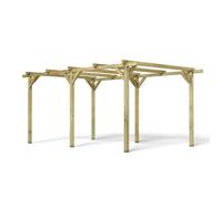 CERLAND Carport 1 Voiture en Bois - Henri 15 m² - 512x300x226 cm