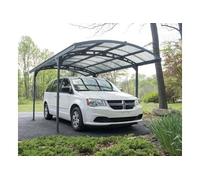 Canopia Carport Atlas 4,95 x 2,88 m Gris, toiture teintée