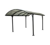 Carport en aluminium 14,62 m²- 301,5 x 485 cm - Gris anthracite