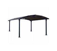 Carport aluminium Arcadia 6400 - 13,3 m² - gris PALRAM