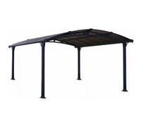 Carport aluminium Arcadia 6400 - 13,3 m² - gris PALRAM