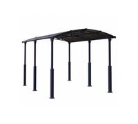 Carport 18.2m² gris anthracite 705913