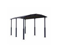 Canopia Carport pour camping-car Alpine 6,49 x 3,52 m Gris