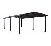 Carport en aluminium ARCADIA 6400 - 20,1 m² - gris PALRAM