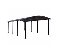Carport 30.8m² gris anthracite 704340