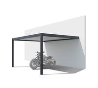Carport 3x4 m en aluminium - Abri voiture fonctionnel