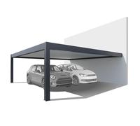 Carport 6x6 m en aluminium - Abri voiture très grande surface