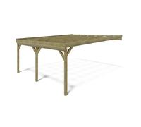 Carport, abri de voiture 5,80x5,06 m - 29 m2 - adossé - CAR23