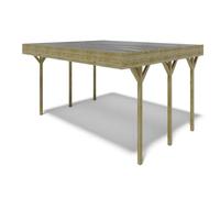 Carport abri de voiture 6 06x5 03 m - 30 m2 - couverture PVC - CAR5PVCTR