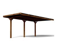 CARPORT BOIS 1 VOITURE ADOSSABLE 15,6M²