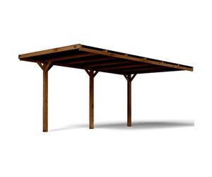 Carport adossé en Bois Victor 15,6m²