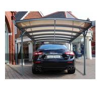 Carport aluminium anthracite 4,34x3m abri voiture