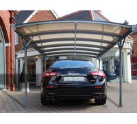 Carport aluminium anthracite 4,34x3m abri voiture