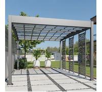 Carport aluminium Trigano - LIBECCIO + 3 claustras - 16 m²