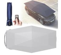 Carport auto pliable avec télécommande et batterie amovible, auvent de protection solaire portable pour couverture de véhicule
